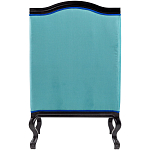 Кресло из натурального бука бирюзовое с изображением птиц и цветов Turquoise Chinoiserie Garden Armchair варинант исполнения - 3 | Loft Concept в Липецке