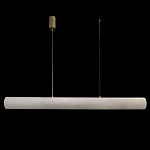 Подвесной светильник линейный цилиндрической формы из натурального алебастра Alabaster Geometry варинант исполнения - 2 | Loft Concept в Липецке