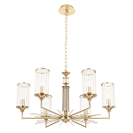 Люстра с 6-ю цилиндрическими стеклянными плафонами Jeanette варинант исполнения - 4 | Loft Concept в Липецке