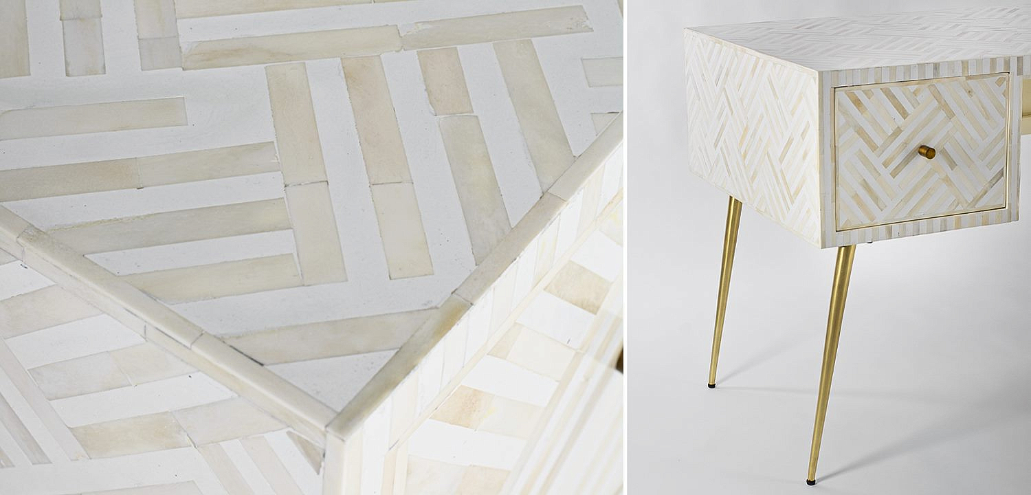 Стол Cream Indian Bone Inlay table Стол Cream Indian Bone Inlay table - Loft-Concept в Липецке