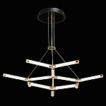 Люстра с геометрической конструкцией из вытянутых цилиндрических плафонов Hex Scaffold  варинант исполнения - 3 | Loft Concept в Липецке