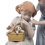 Статуэтка фарфоровая Девочки с собачками Charming Statuette варинант исполнения - 1 | Loft Concept в Липецке