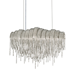 Люстра подвесная с металлическими цепочками и изогнутыми металлическими дугами 72 см Atlantis Chain варинант исполнения - 1 | Loft Concept в Липецке