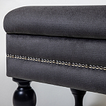 Мягкая банкетка с зоной для хранения Casket Dark Grey варинант исполнения - 3 | Loft Concept в Липецке