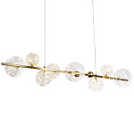 Дизайнерская линейная люстра с гирляндой внутри стеклянных плафонов Iona Garland Chandelier варинант исполнения - 1 | Loft Concept в Липецке