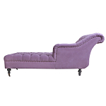 Кушетка фиолетовая с мягкой обивкой из велюра Michael Couch варинант исполнения - 2 | Loft Concept в Липецке