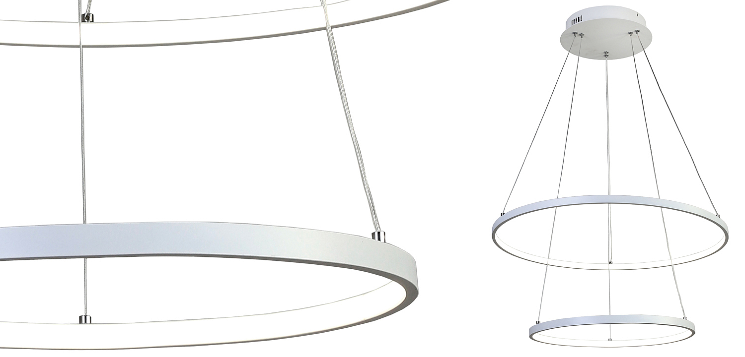 Люстра Ring Horizontal Double white 60+40 Люстра Ring Horizontal Double white 60+40 - Loft-Concept в Липецке