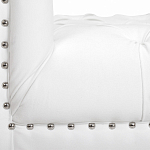 Кушетка белая с мягкой обивкой из велюра Michael Couch варинант исполнения - 6 | Loft Concept в Липецке