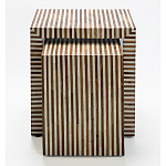 Комплект приставных столиков Stripes Set of tables Beige варинант исполнения - 2 | Loft Concept в Липецке