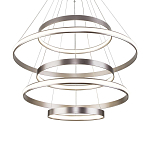 Люстра Light Ring Vertical Silver 5 колец серебро варинант исполнения - 2 | Loft Concept в Липецке