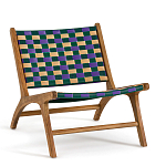 Кресло низкое из массива тика Barbados варинант исполнения - 1 | Loft Concept в Липецке