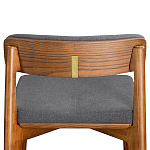 Барный стул из массива ясеня с обивкой из рогожки Elegant Ash варинант исполнения - 5 | Loft Concept в Липецке