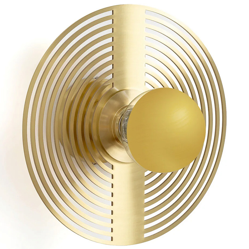 Бра в виде металлического диска Amadis Gold Wall Lamp Золотой Бра в виде металлического диска Amadis Gold Wall Lamp Золотой в Липецке | Loft Concept