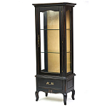 Витрина однодверная с ящиком и 3-мя полками из массива березы Vintage варинант исполнения - 2 | Loft Concept в Липецке