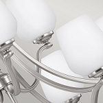 Люстра двухъярусная с белыми матовыми стеклянными плафонами в форме винных бокалов Feiss варинант исполнения - 4 | Loft Concept в Липецке