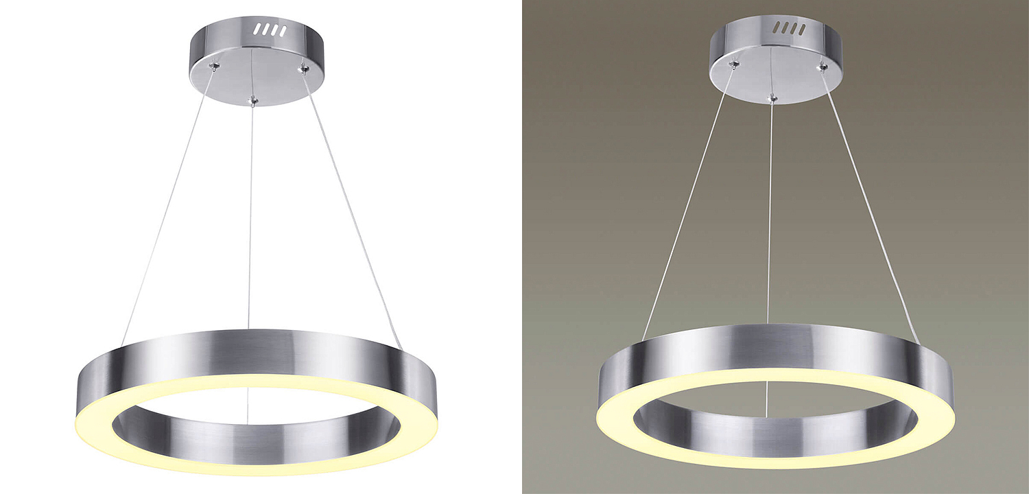 Подвесной светильник Nickel Ribbon Ring 40 Подвесной светильник Nickel Ribbon Ring 40 - Loft-Concept в Липецке