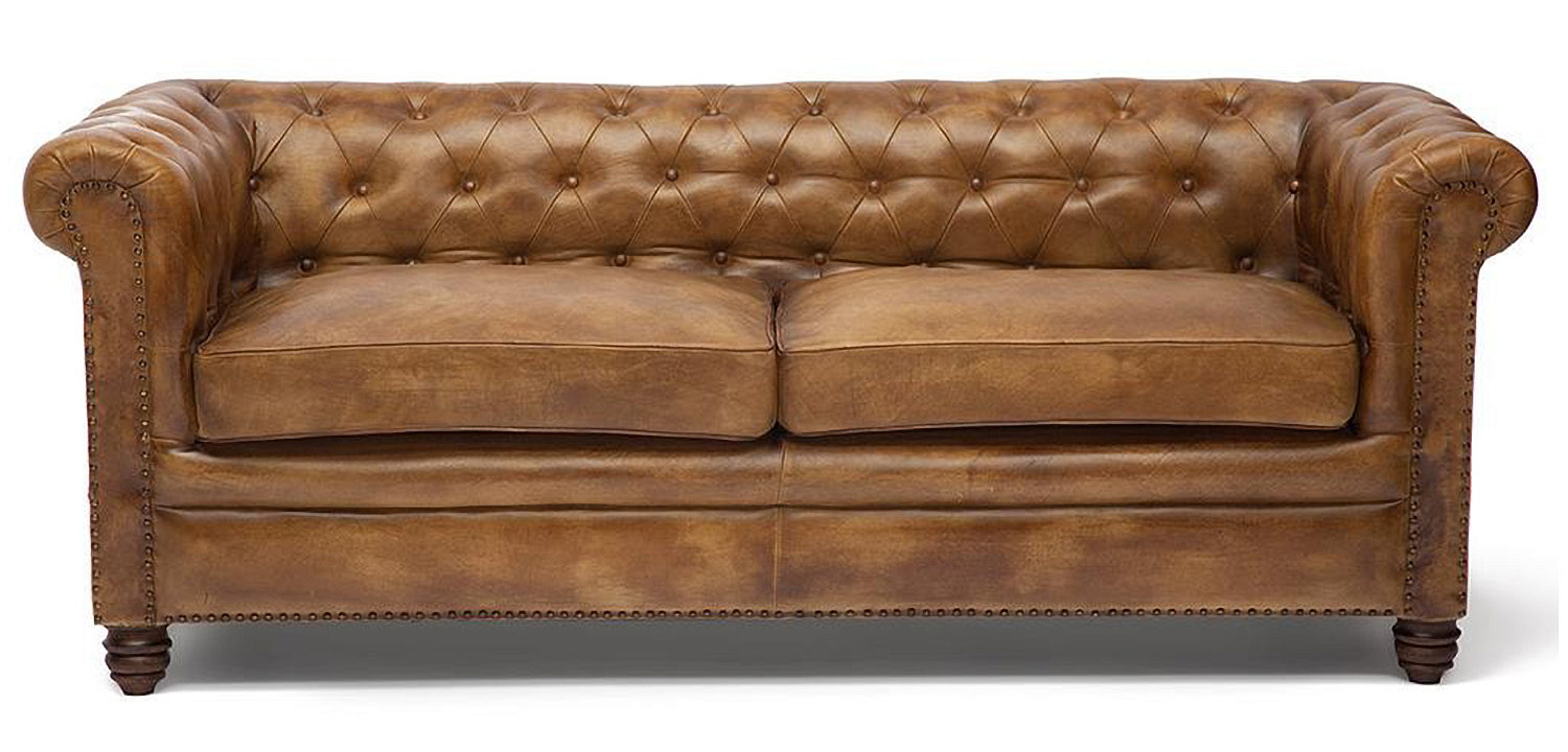 Диван кожаный Buffalo Leather Sofa Triple Диван кожаный Buffalo Leather Sofa Triple - Loft-Concept в Липецке