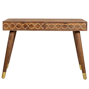 Консоль из натурального дерева Bone Inlay