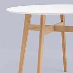 Обеденный стол с белой столешницей ELUNED FURNITURE варинант исполнения - 3 | Loft Concept в Липецке