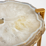 Кофейный стол со столешницей из агата Agate Design Beige варинант исполнения - 2 | Loft Concept в Липецке