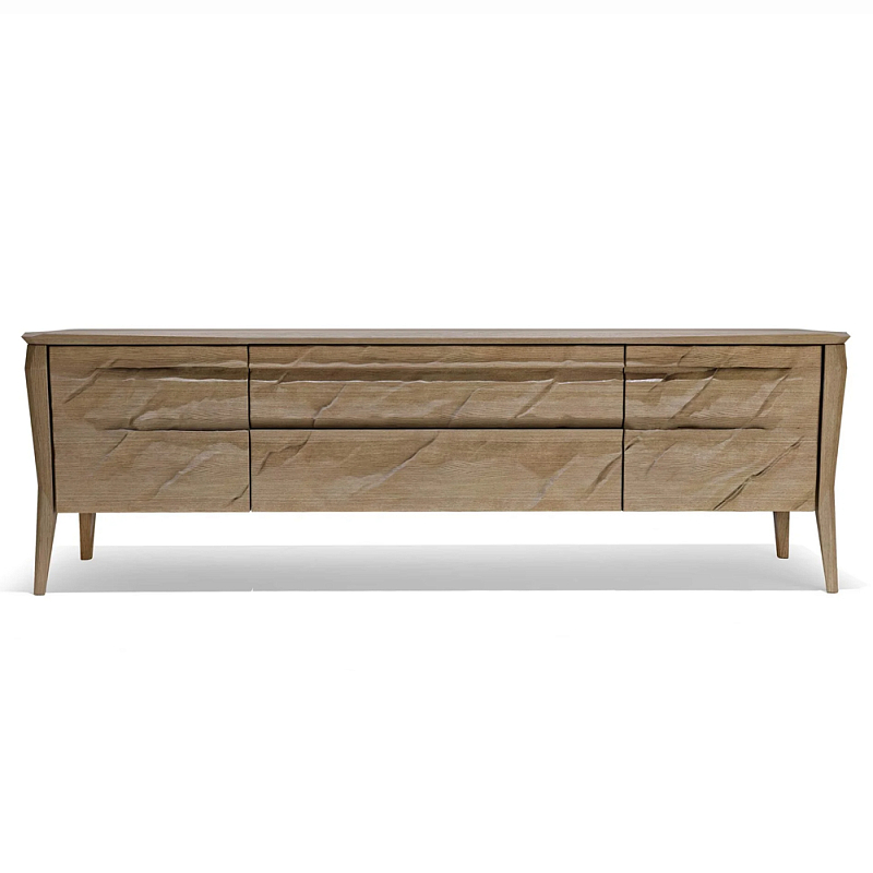 ТВ тумба 2 двери и 2 выдвижных ящика Tasteful Furniture Венге Светлый дуб ТВ тумба 2 двери и 2 выдвижных ящика Tasteful Furniture Венге Светлый дуб в Липецке | Loft Concept