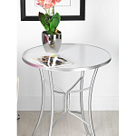 Столик приставной с круглой столешницей на серебристом основании Scenical Table варинант исполнения - 3 | Loft Concept в Липецке