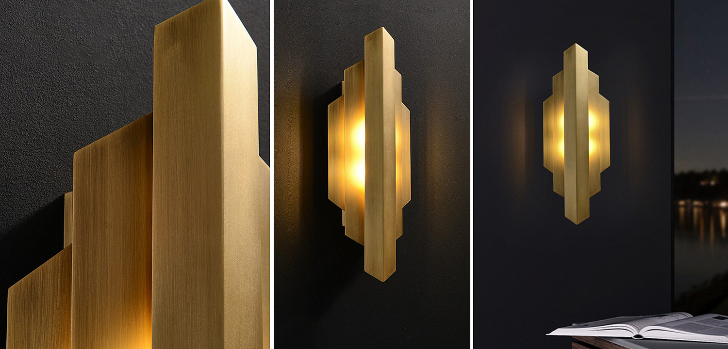 Бра Deco Sconce Vertical Geometric Modern Studio Endo Бра Deco Sconce Vertical Geometric Modern Studio Endo - Loft-Concept в Липецке