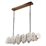 Подвесной светильник с фигурными элементами из белого алебастра Cryptocrystalline Stone варинант исполнения - 5 | Loft Concept в Липецке