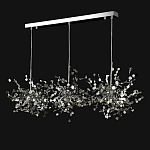 Люстра подвесная из трех частей с металлическими круглыми элементами Terzani Argent варинант исполнения - 8 | Loft Concept в Липецке