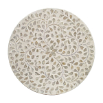 Приставной столик с рисунком из раковин устриц Bone Inlay варинант исполнения - 4 | Loft Concept в Липецке