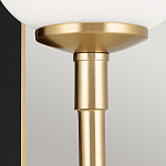  Бра с прямоугольным черным основанием и белым матовым цилиндрическим плафоном Kichler варинант исполнения - 11 | Loft Concept в Липецке