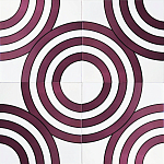 Дизайнерская плитка с узором Мишень варинант исполнения - 1 | Loft Concept в Липецке