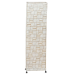 Торшер из перламутра на металлическом каркасе Indonesian Tower варинант исполнения - 1 | Loft Concept в Липецке