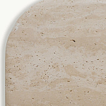 Консоль с овальной столешницей и фактурным деревянным основанием Enzo варинант исполнения - 4 | Loft Concept в Липецке