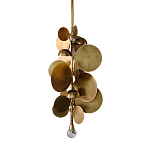 Люстра креативная из дисков цвета латунь Constellation Light and Style варинант исполнения - 1 | Loft Concept в Липецке