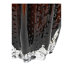 Ваза стеклянная янтарного цвета с текстурированным силуэтом Carambola варинант исполнения - 3 | Loft Concept в Липецке