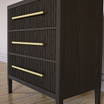 Комод Primo с 3 выдвижными ящиками Темный орех варинант исполнения - 2 | Loft Concept в Липецке