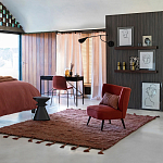 Черный приставной столик из массива AMORPHOUS варинант исполнения - 3 | Loft Concept в Липецке