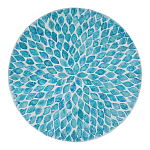 Столик с инкрустацией с перламутровым узором Flower Blue варинант исполнения - 2 | Loft Concept в Липецке