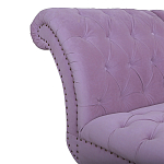 Кушетка фиолетовая с мягкой обивкой из велюра Michael Couch варинант исполнения - 3 | Loft Concept в Липецке