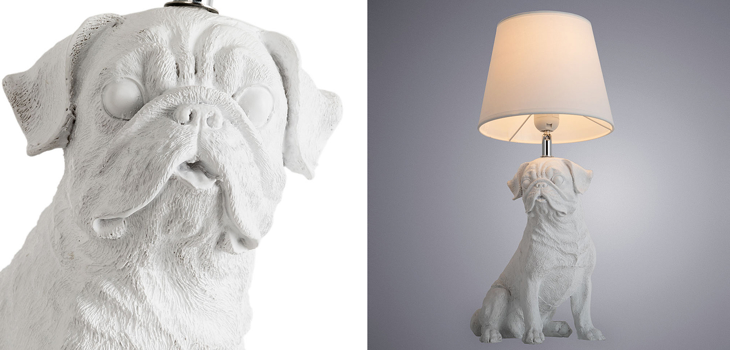 Настольная лампа White Bulldog Table Lamp Настольная лампа White Bulldog Table Lamp - Loft-Concept в Липецке
