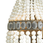 Бра каплевидной формы декорированная нитями стеклянных бусин молочного цвета Bead threads варинант исполнения - 1 | Loft Concept в Липецке