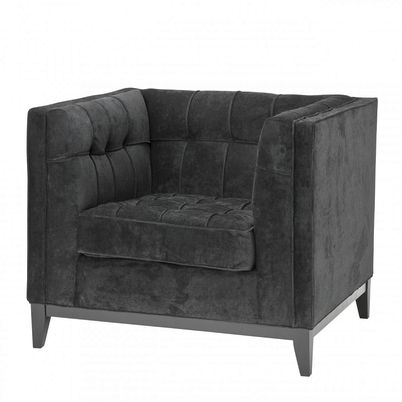 Кресло Eichholtz Chair Aldgate Black Черный Кресло Eichholtz Chair Aldgate Black Черный в Липецке | Loft Concept
