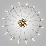 Люстра подвесная из металла с прозрачными подвесками из хрусталя Quasar 93 варинант исполнения - 4 | Loft Concept в Липецке