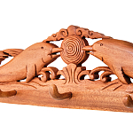 Панно-вешалка из дерева дельфины Panel With Animals варинант исполнения - 2 | Loft Concept в Липецке