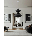 Подвесной вязаный черный светильник «Моника» варинант исполнения - 2 | Loft Concept в Липецке