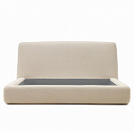 Кровать со съемным бежевым чехлом из ткани букле White Boucle Collection варинант исполнения - 3 | Loft Concept в Липецке