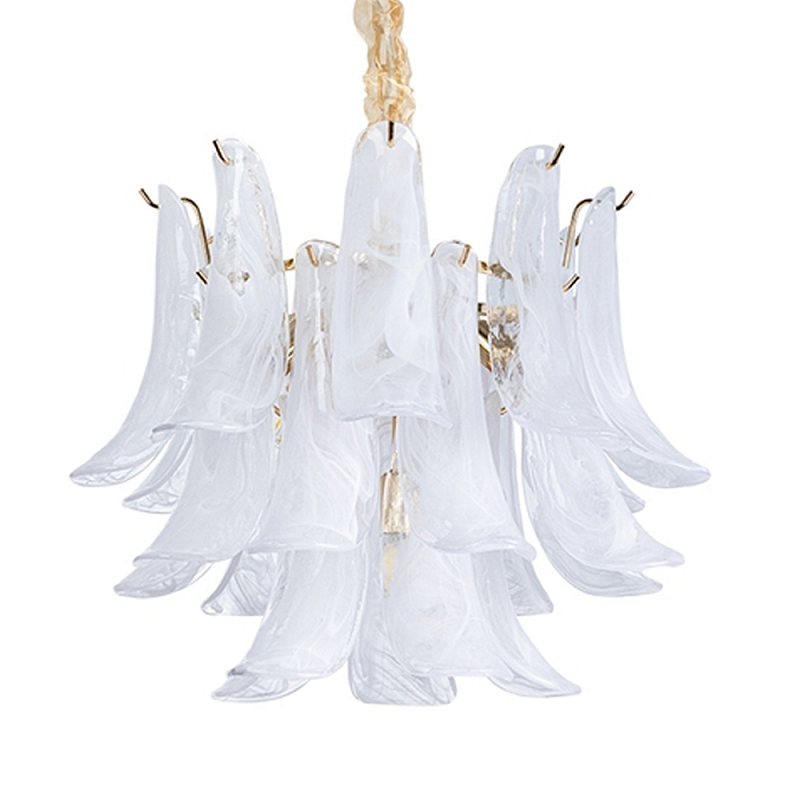 Люстра Lamp Silvia Белый Золотой Люстра Lamp Silvia Белый Золотой в Липецке | Loft Concept