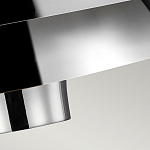 Подвесной светильник с широким многоярусным металлическим плафоном цвета никель в современном стиле Feiss варинант исполнения - 5 | Loft Concept в Липецке