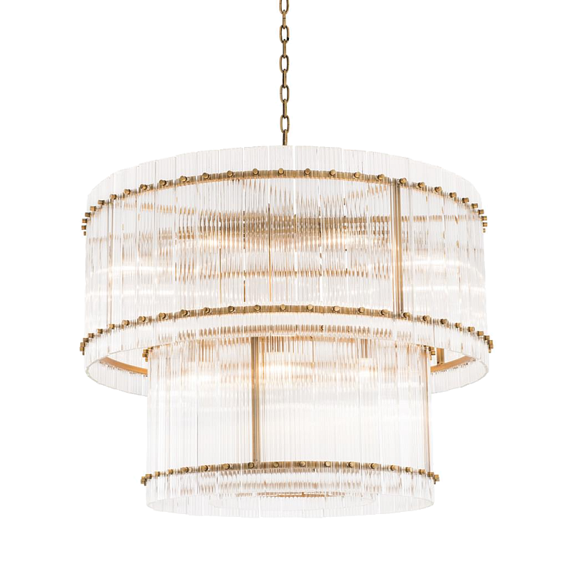 Люстра Chandelier Ruby L Латунь Античная полированная Прозрачный Люстра Chandelier Ruby L Латунь Античная полированная Прозрачный в Липецке | Loft Concept